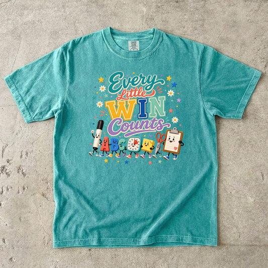 Every Little Win Counts Teacher T-Shirt