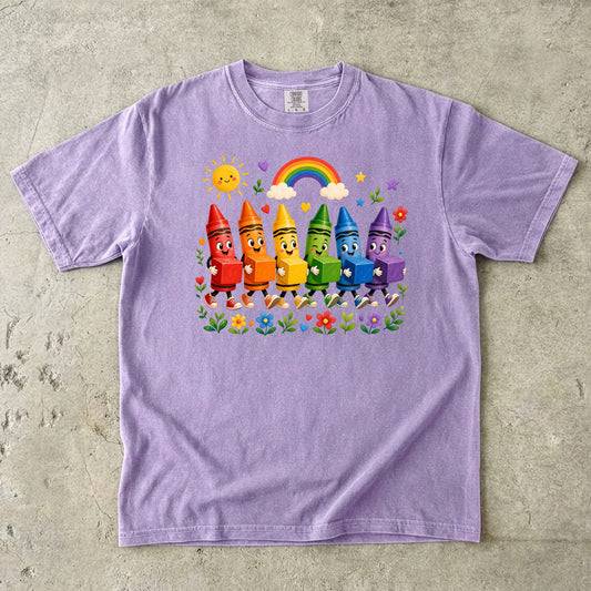 Cute Crayon Preschool Teacher T-Shirt