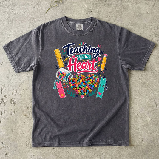 Teaching With Heart Teacher T-Shirt