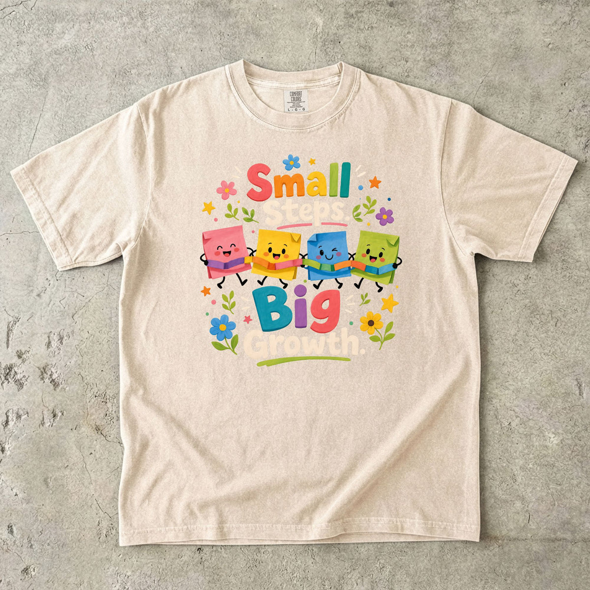 Small Steps Big Growth Preschool Teacher T-Shirt