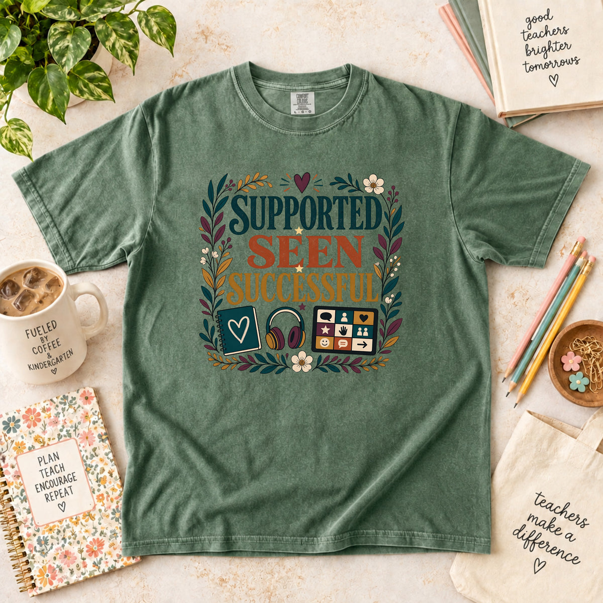 Supported Seen Successful Special Education T-Shirt
