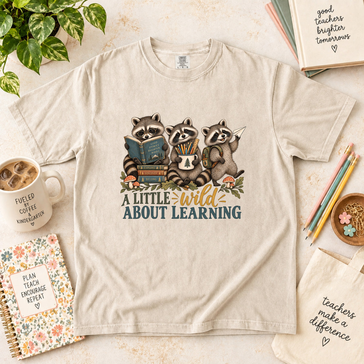 A Little Wild About Learning Teacher T-Shirt
