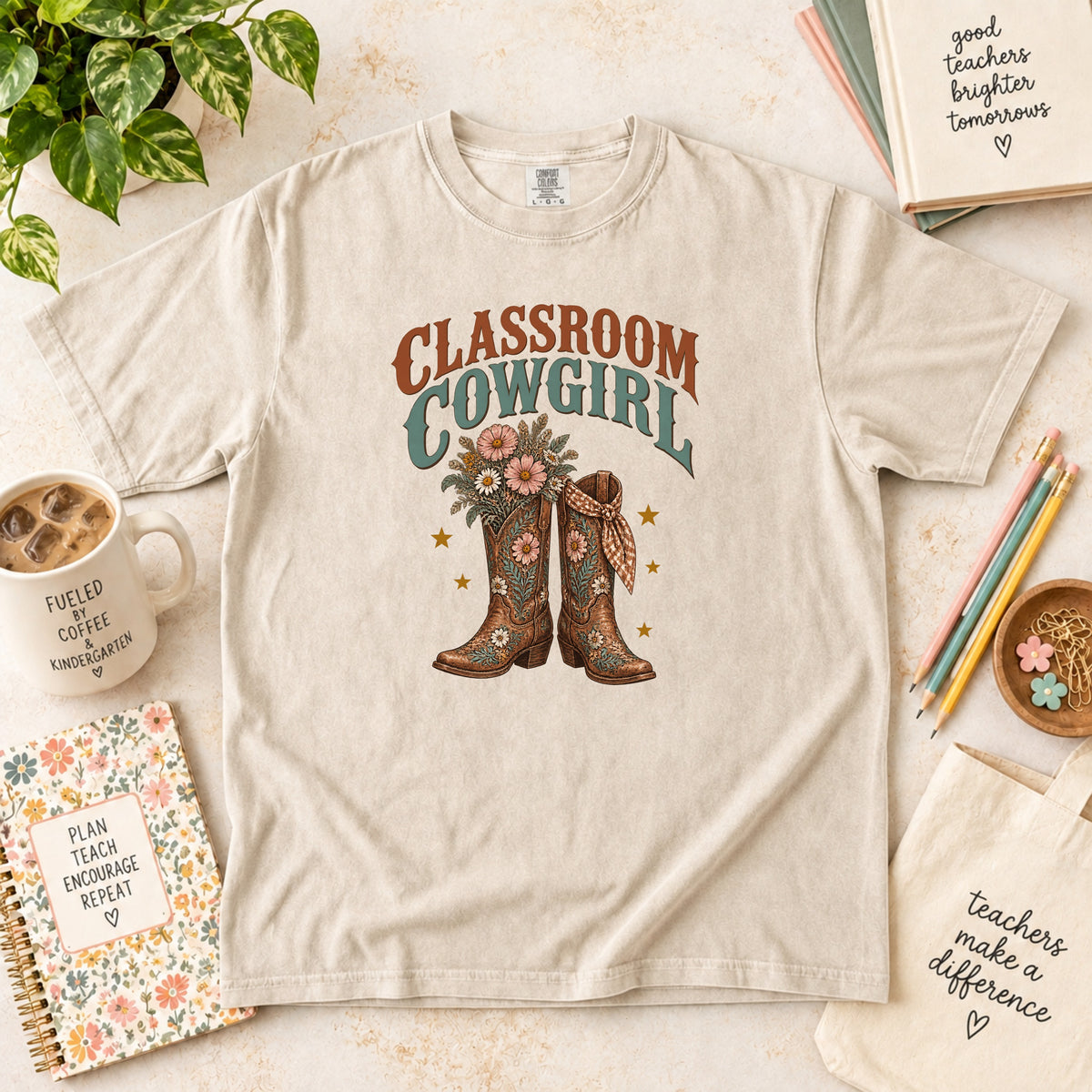 Classroom Cowgirl Teacher T-Shirt