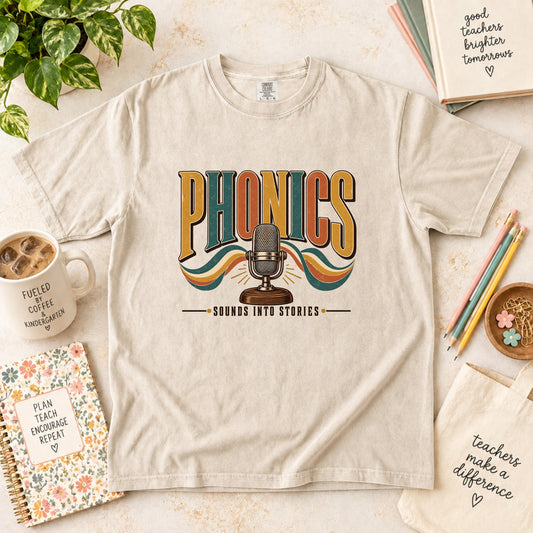Phonics Sounds Into Stories Reading Teacher T-Shirt
