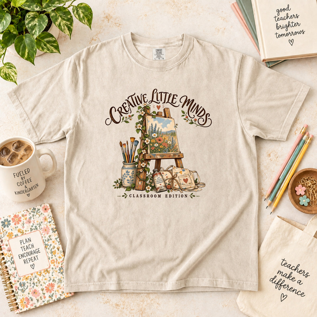 Creative Little Minds Art Teacher T-Shirt