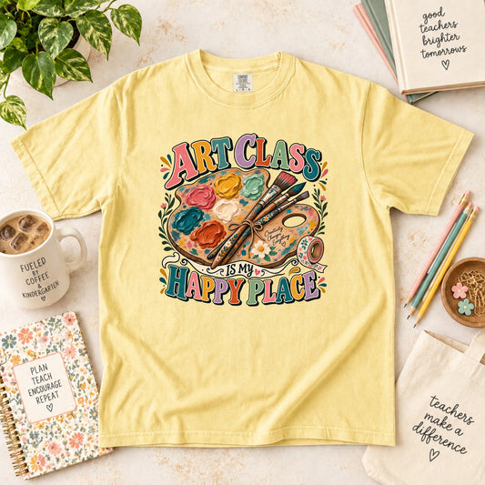 Art Class Is My Happy Place T-Shirt