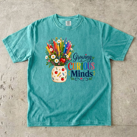 Growing Curious Minds Teacher T-Shirt