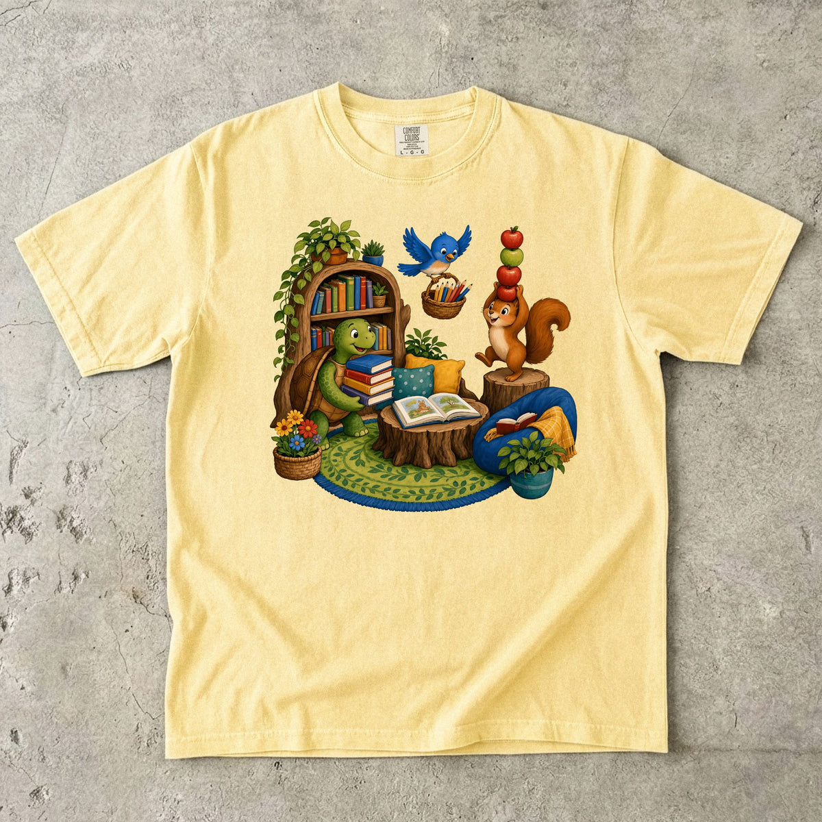 Storybook Animal Reading Teacher T-Shirt