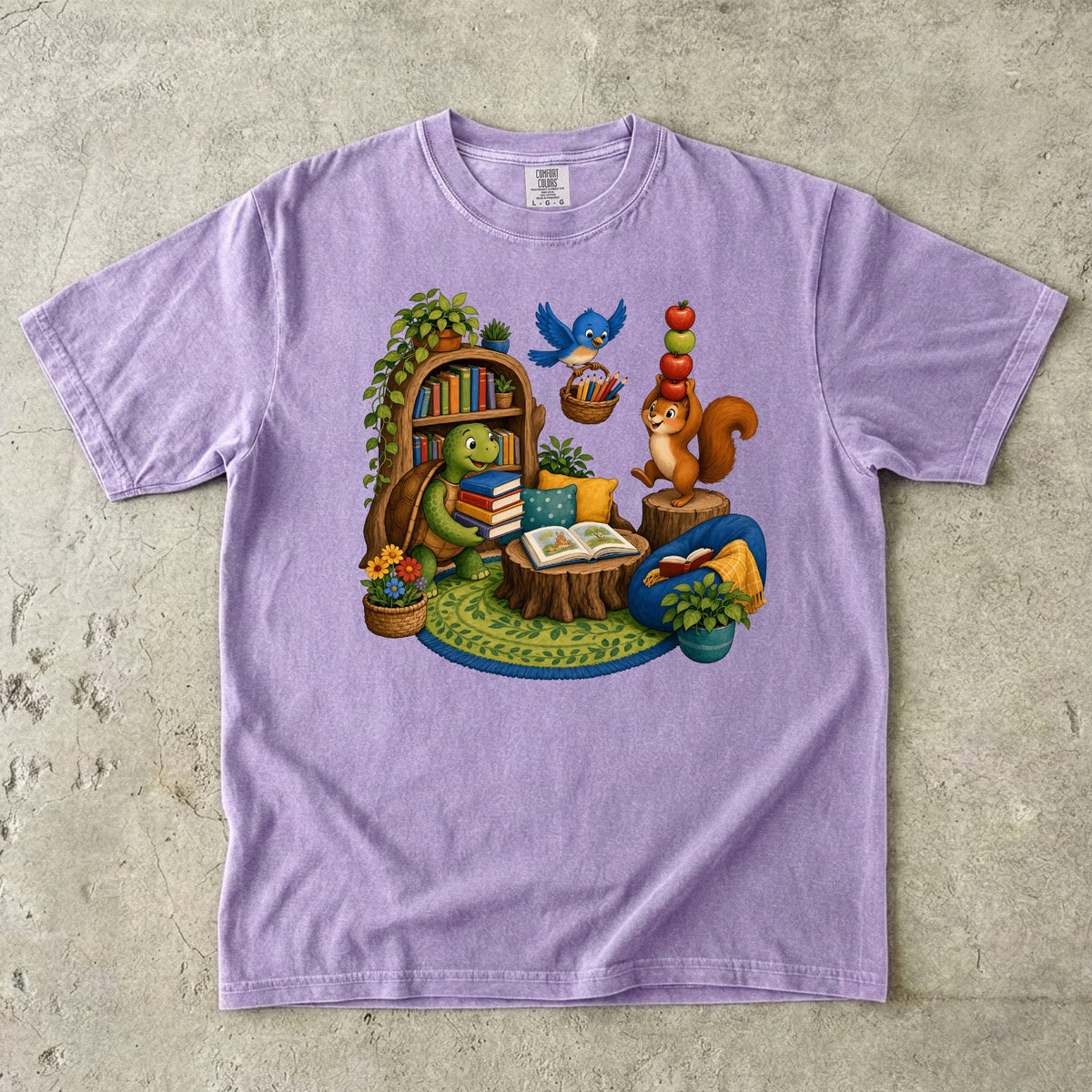 Storybook Animal Reading Teacher T-Shirt