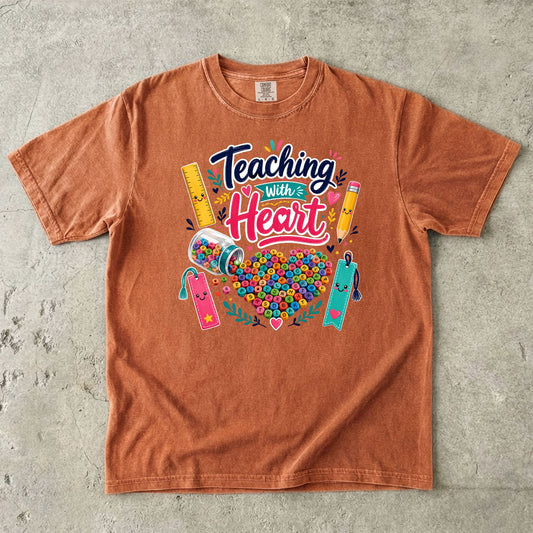 Teaching With Heart Teacher T-Shirt
