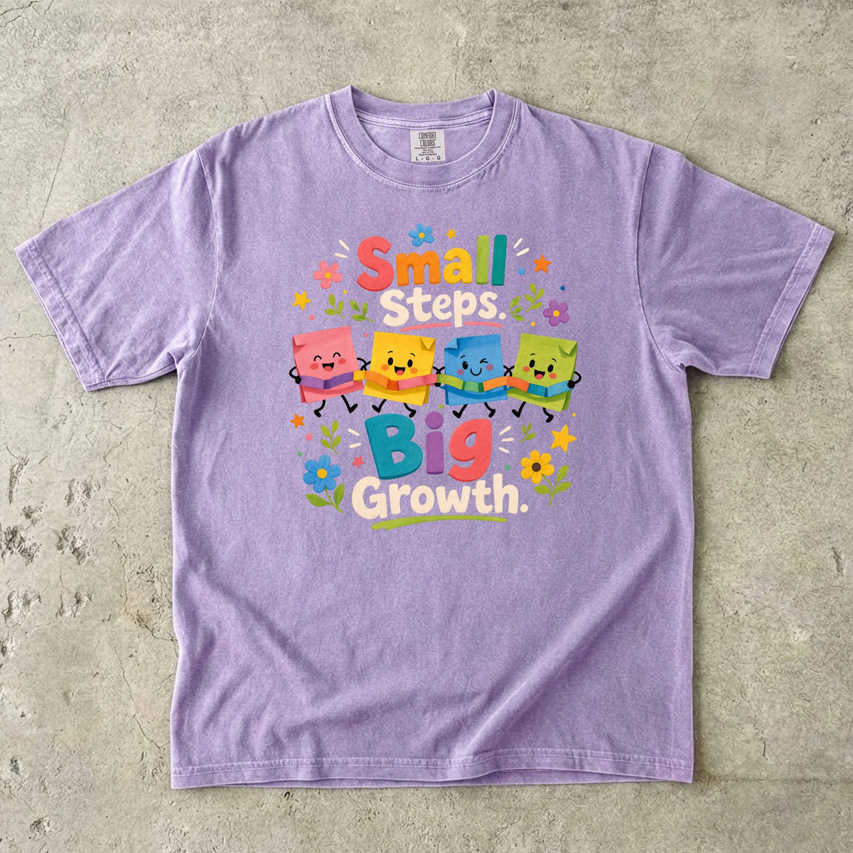 Small Steps Big Growth Preschool Teacher T-Shirt