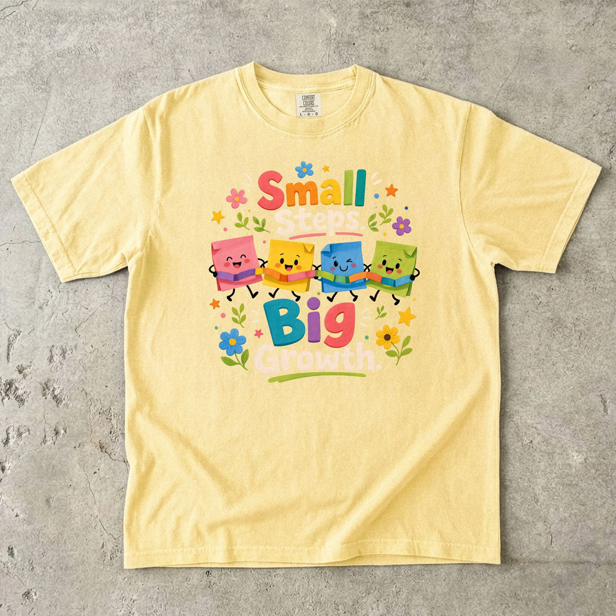 Small Steps Big Growth Preschool Teacher T-Shirt