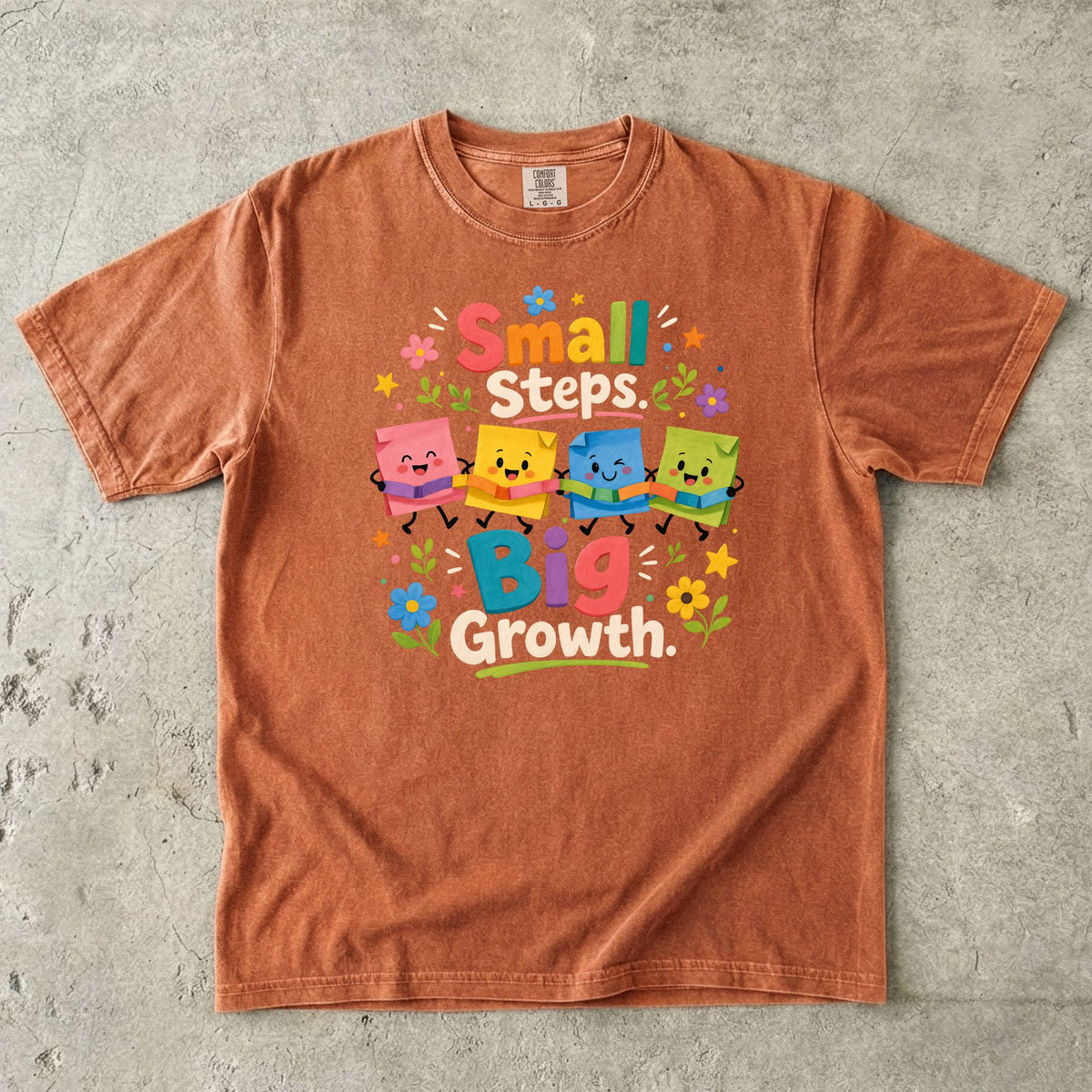 Small Steps Big Growth Preschool Teacher T-Shirt