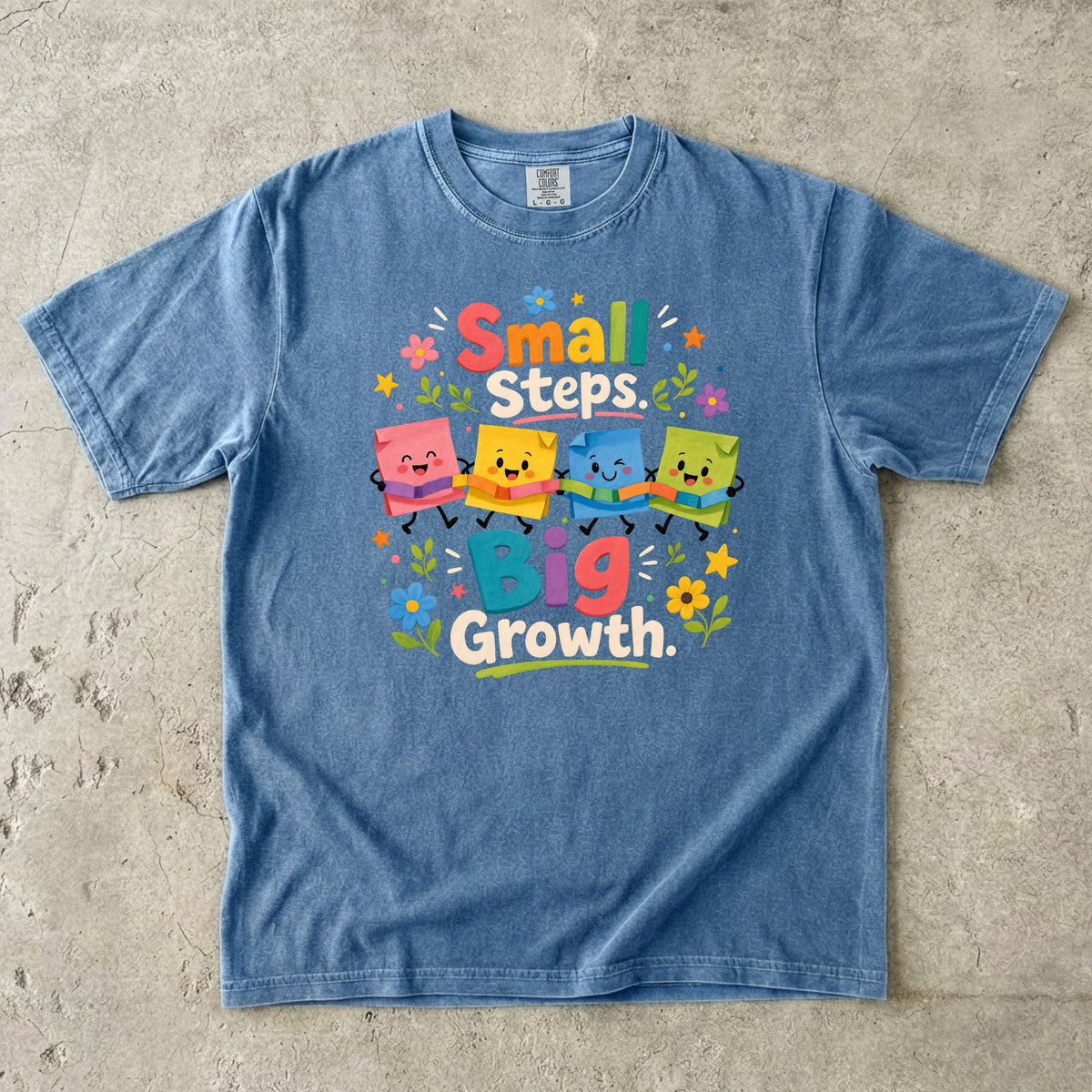 Small Steps Big Growth Preschool Teacher T-Shirt