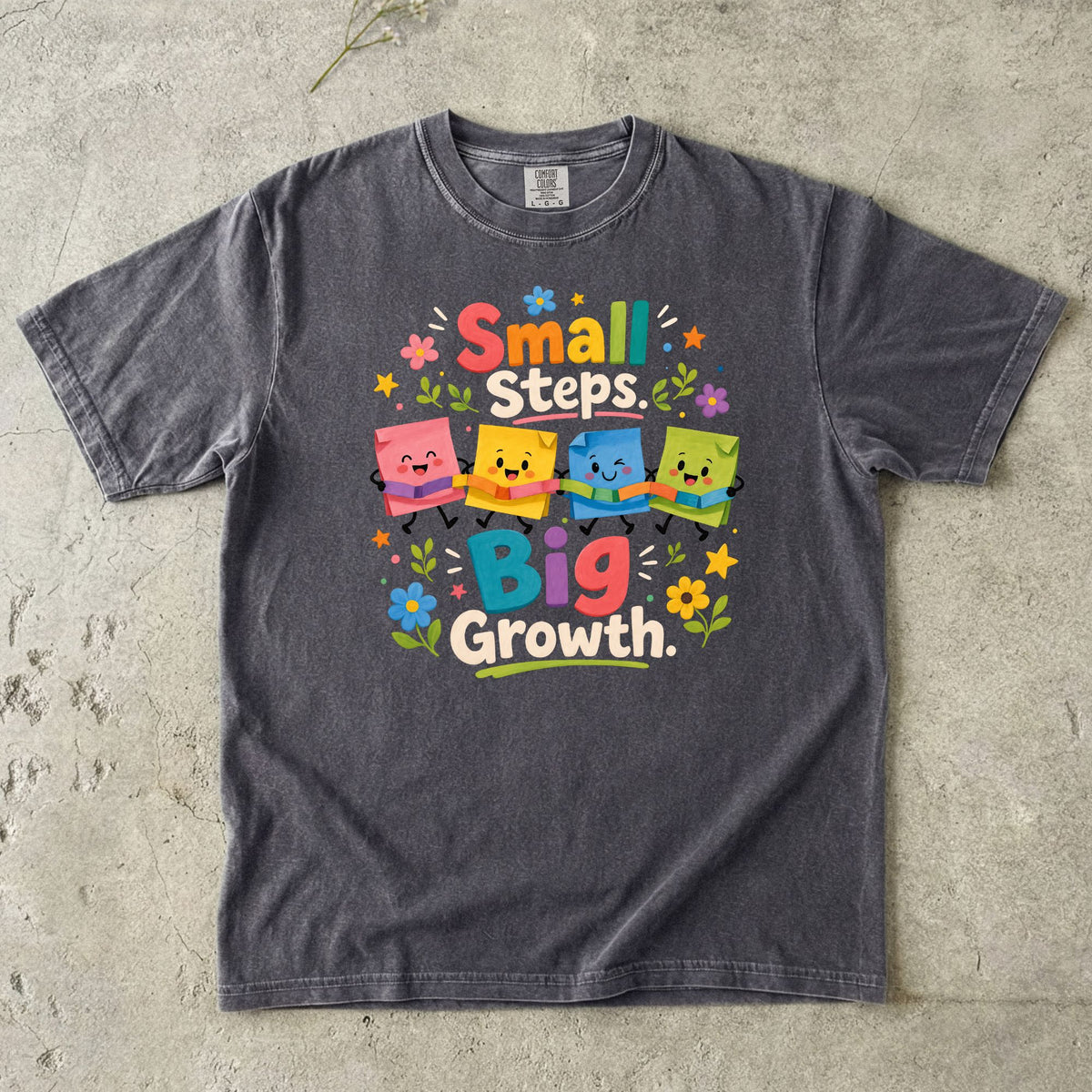 Small Steps Big Growth Preschool Teacher T-Shirt