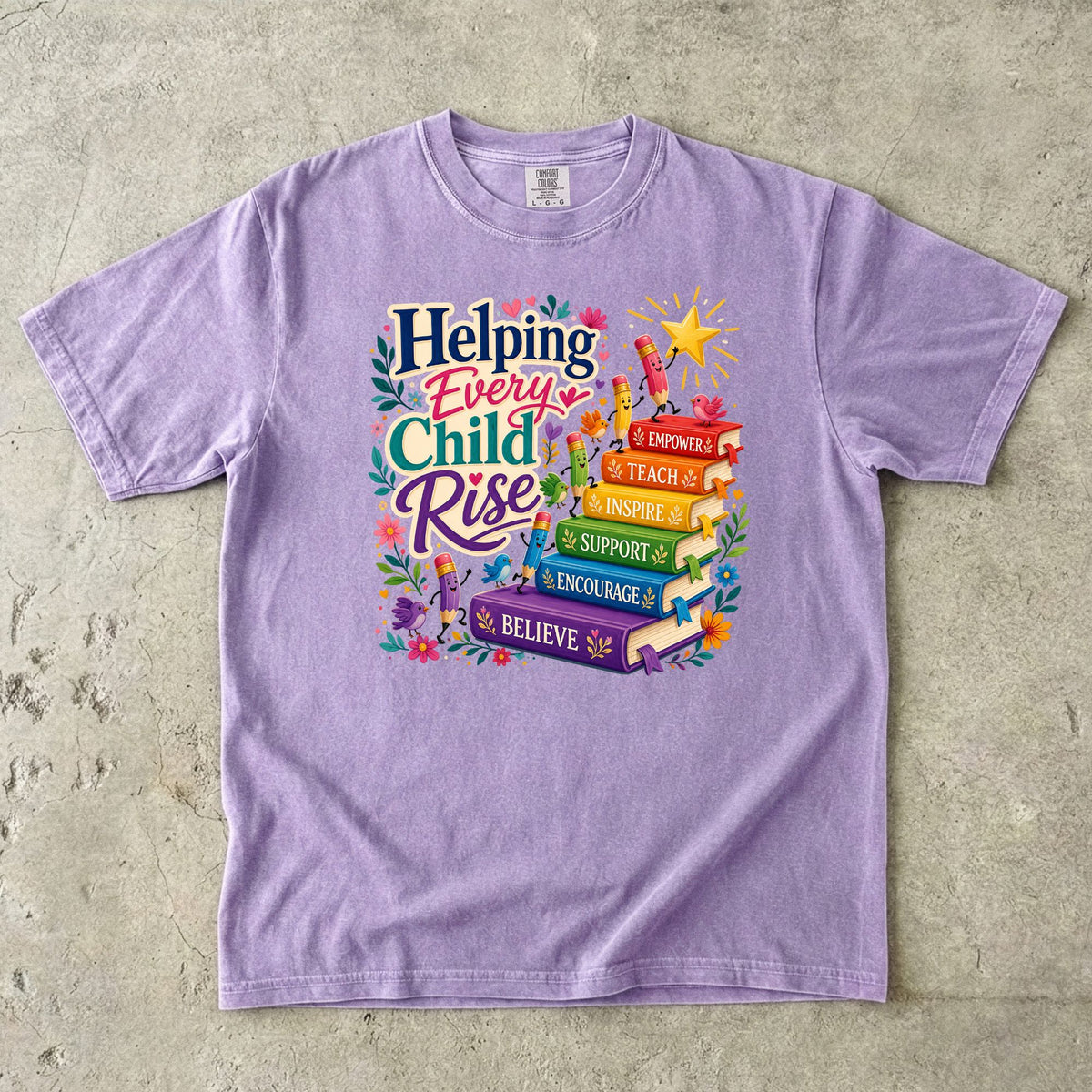 Helping Every Child Rise Teacher T-Shirt