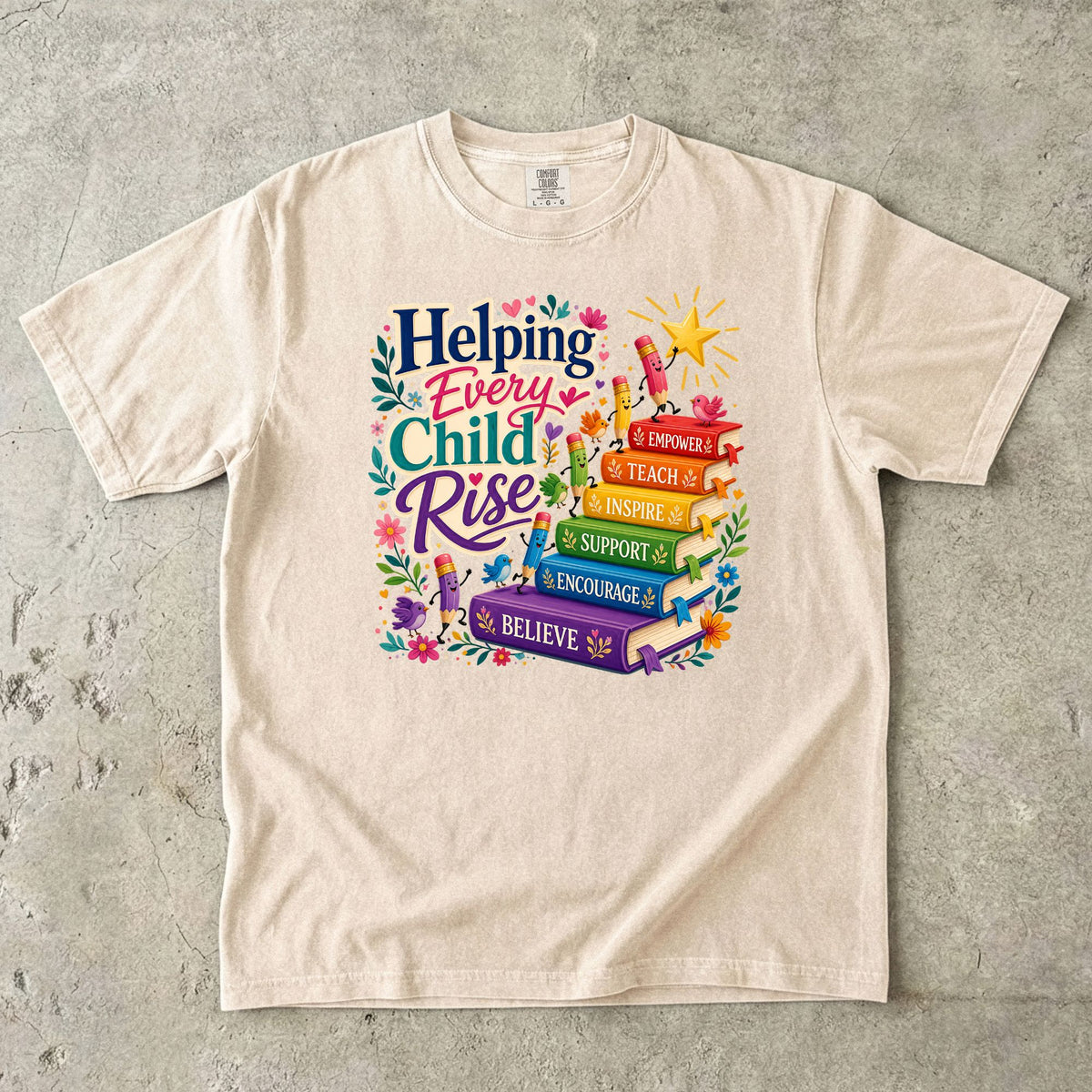 Helping Every Child Rise Teacher T-Shirt
