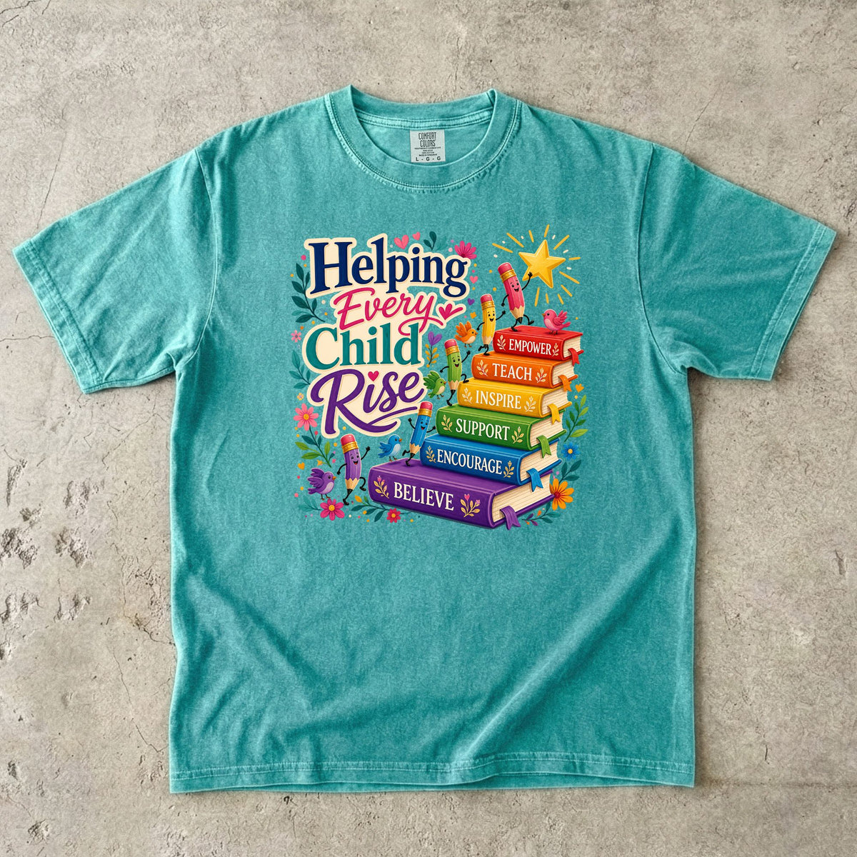 Helping Every Child Rise Teacher T-Shirt