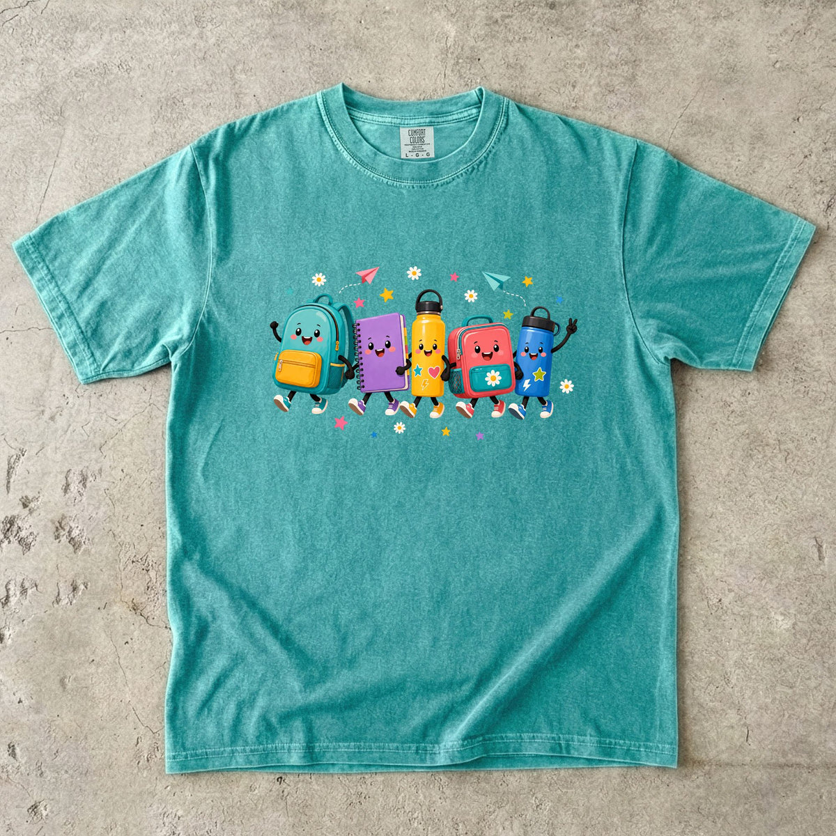 Cute Backpack Friends Teacher T-Shirt