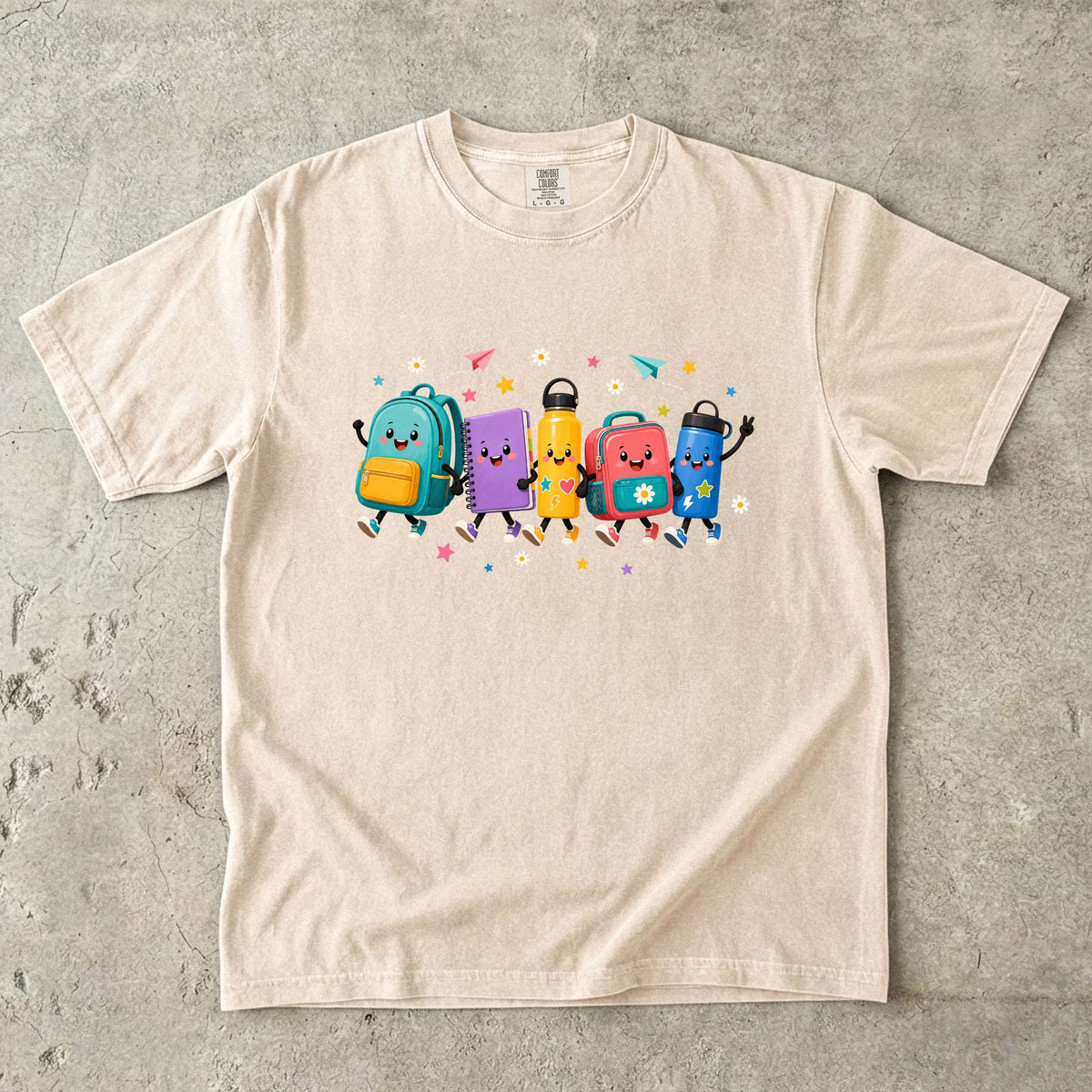Cute Backpack Friends Teacher T-Shirt