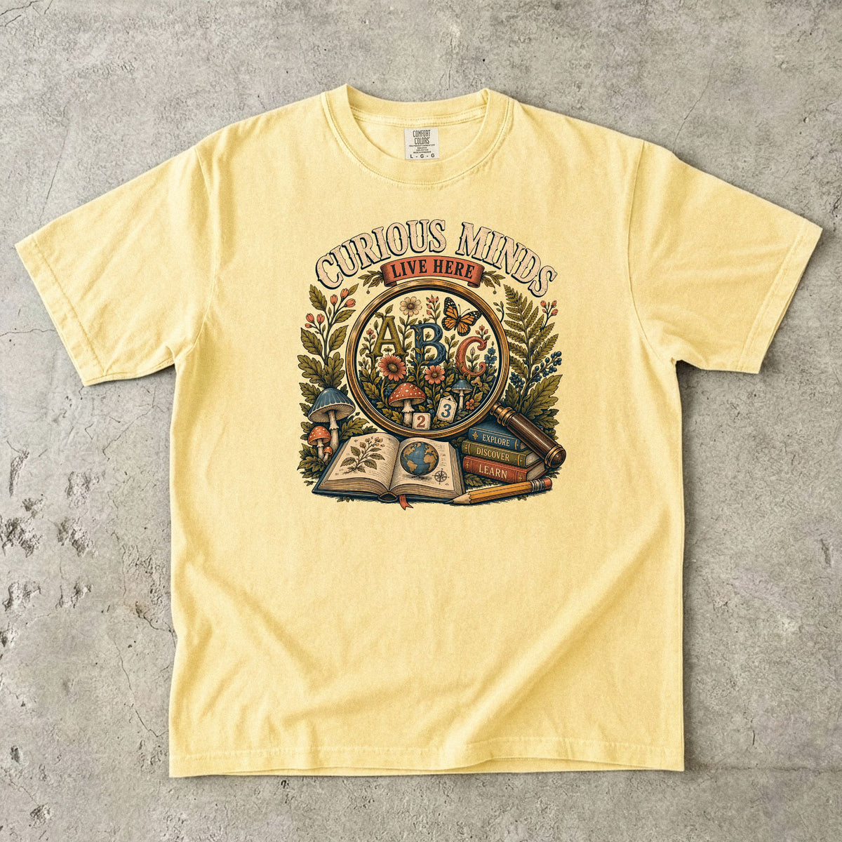 Curious Minds Live Here Teacher Shirt