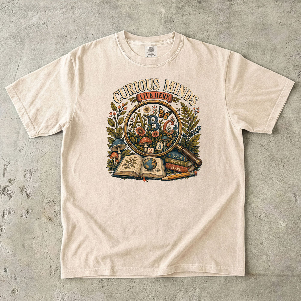 Curious Minds Live Here Teacher Shirt