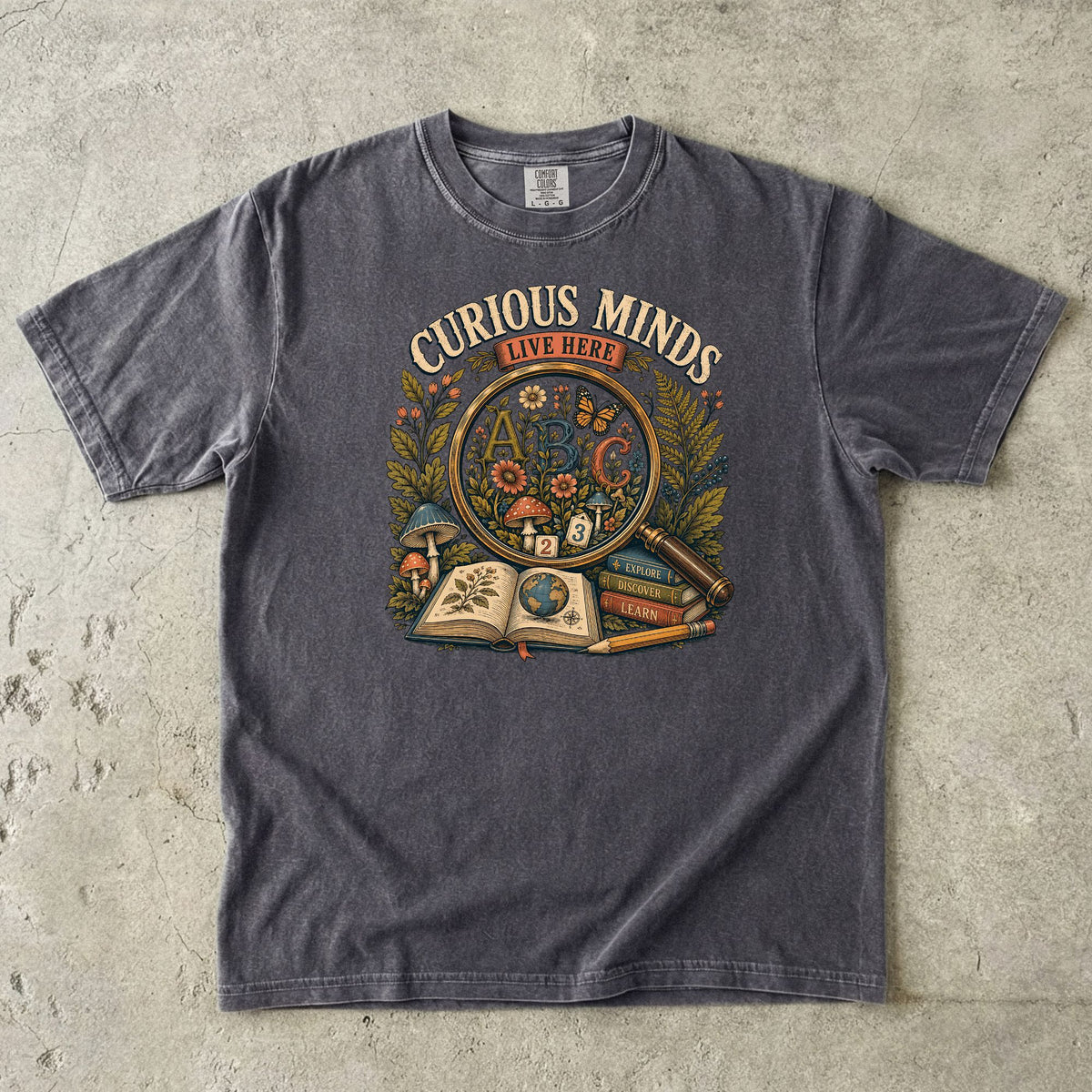 Curious Minds Live Here Teacher Shirt