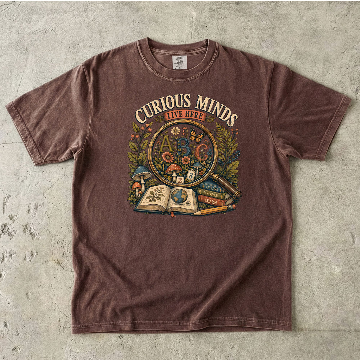 Curious Minds Live Here Teacher Shirt