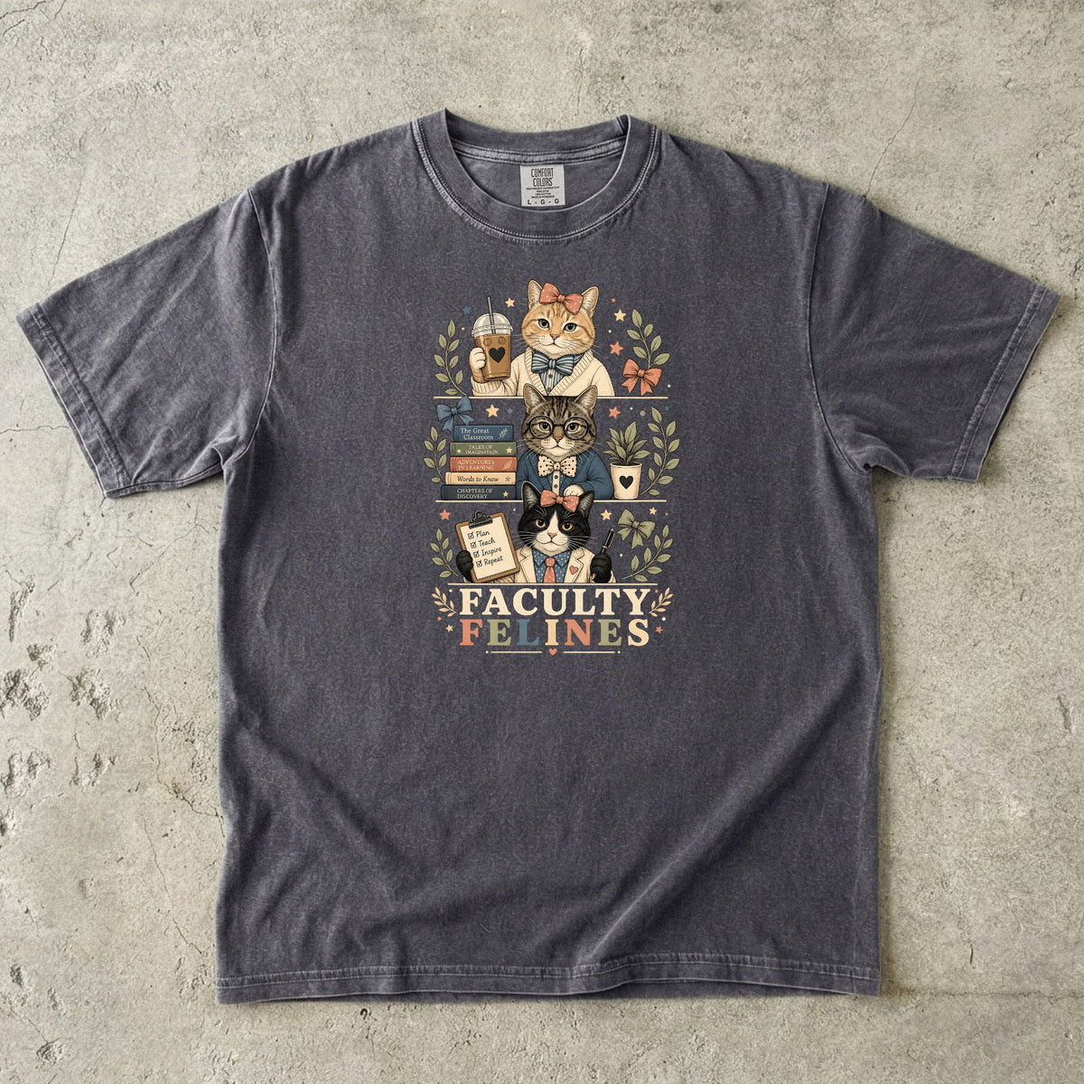 Faculty Felines Teacher Cat T-Shirt