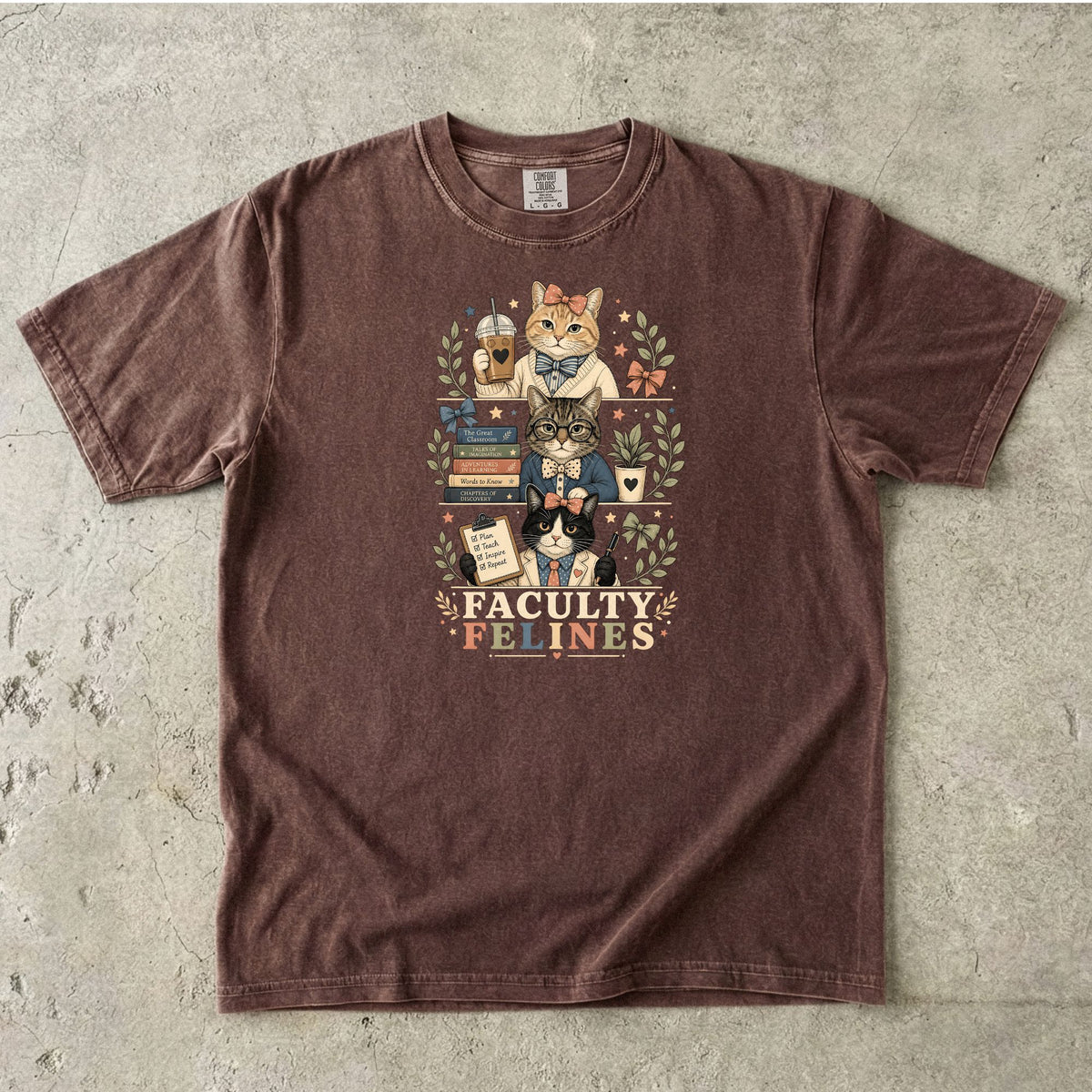 Faculty Felines Teacher Cat T-Shirt
