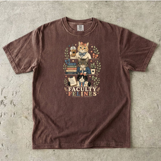Faculty Felines Teacher Cat T-Shirt