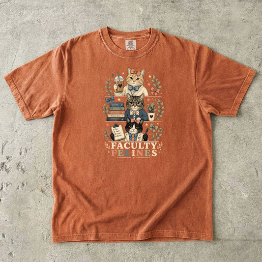 Faculty Felines Teacher Cat T-Shirt