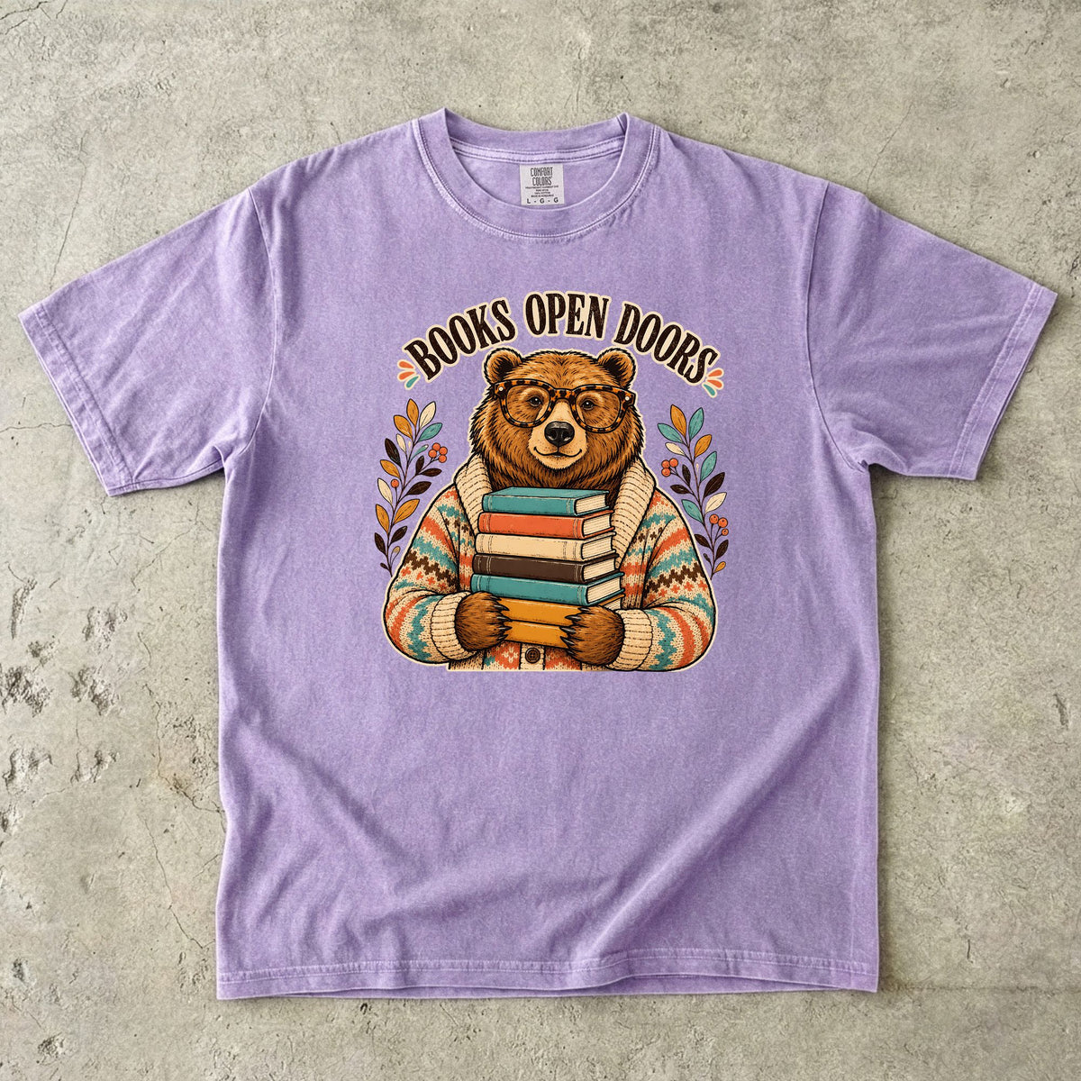 Books Open Doors Reading Teacher T-Shirt