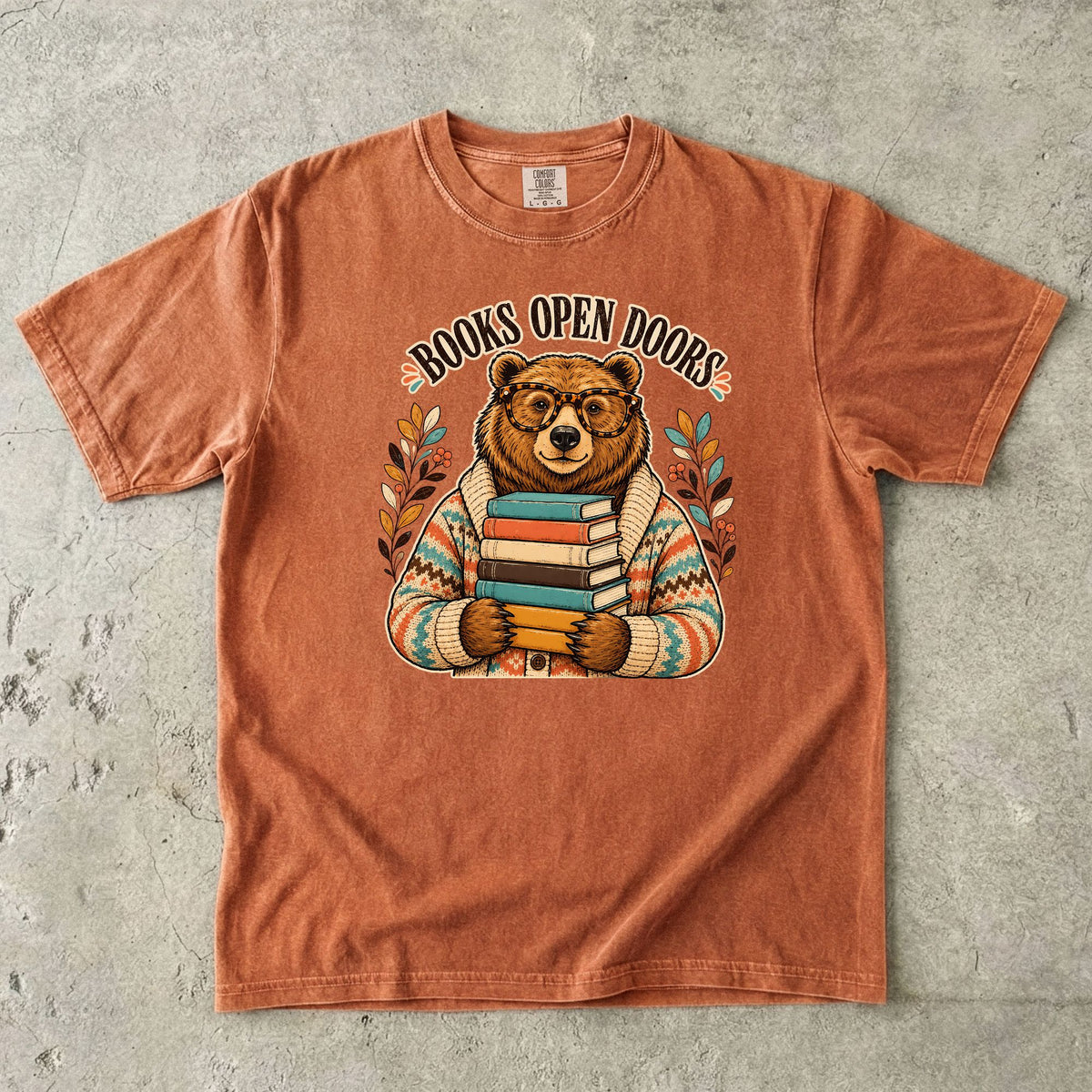 Books Open Doors Reading Teacher T-Shirt