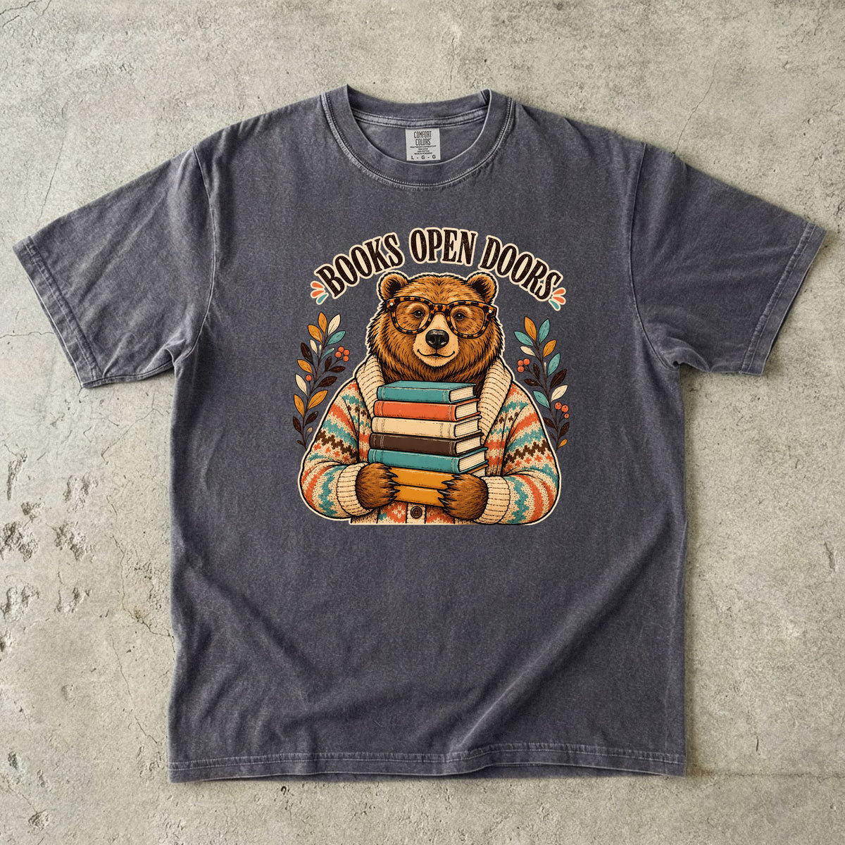 Books Open Doors Reading Teacher T-Shirt