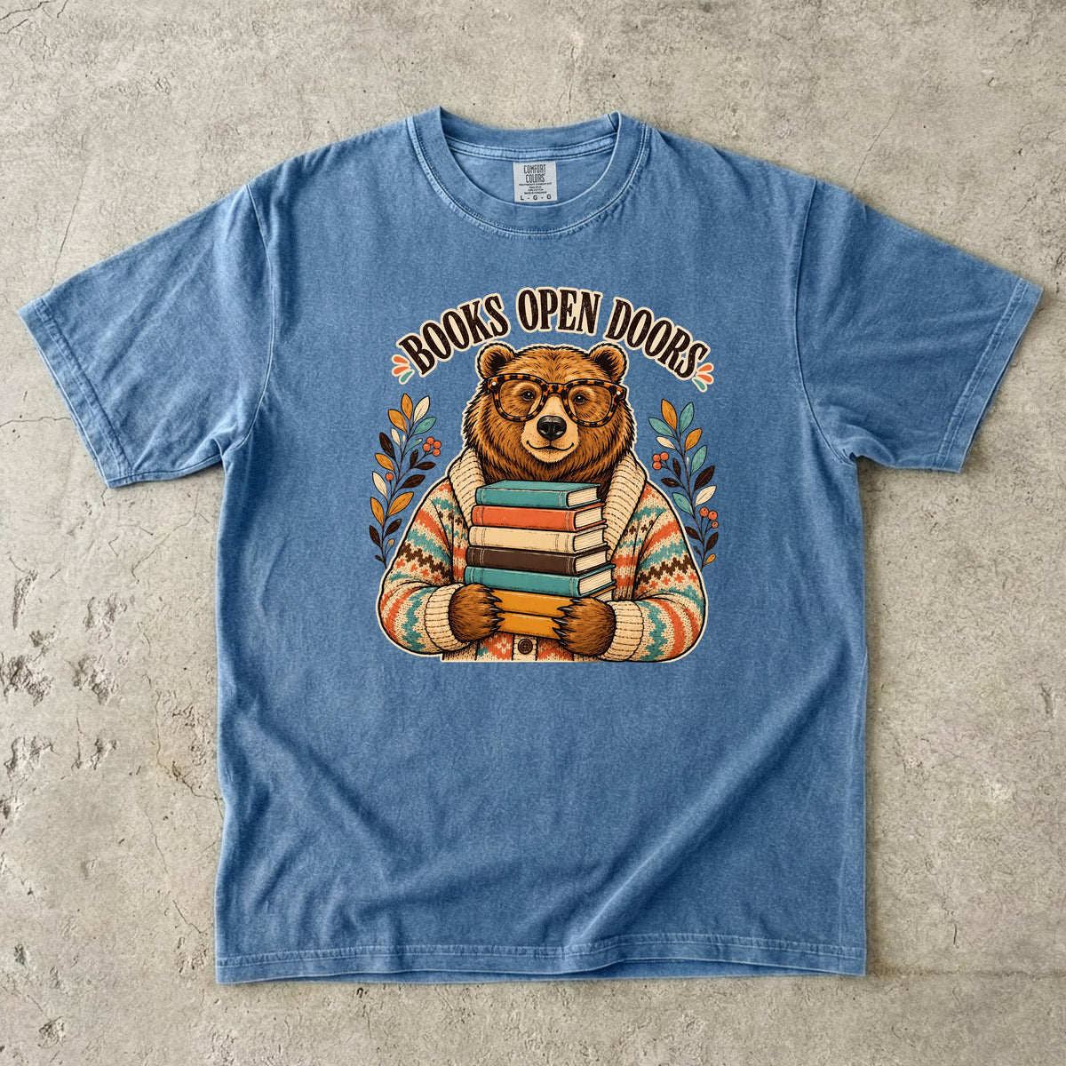 Books Open Doors Reading Teacher T-Shirt