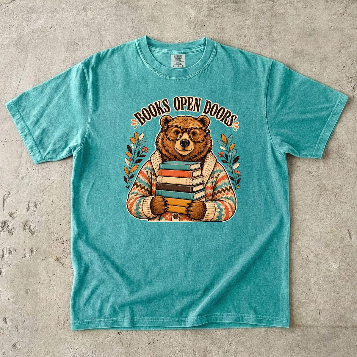 Books Open Doors Reading Teacher T-Shirt