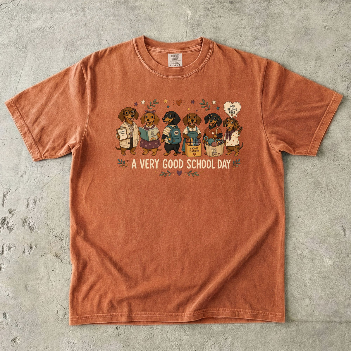 A Very Good School Day Dachshund T-Shirt