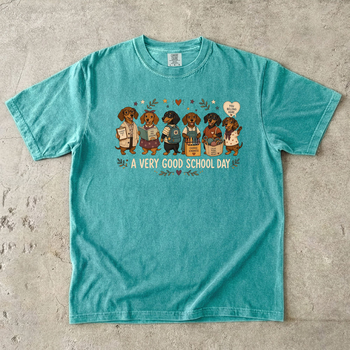 A Very Good School Day Dachshund T-Shirt
