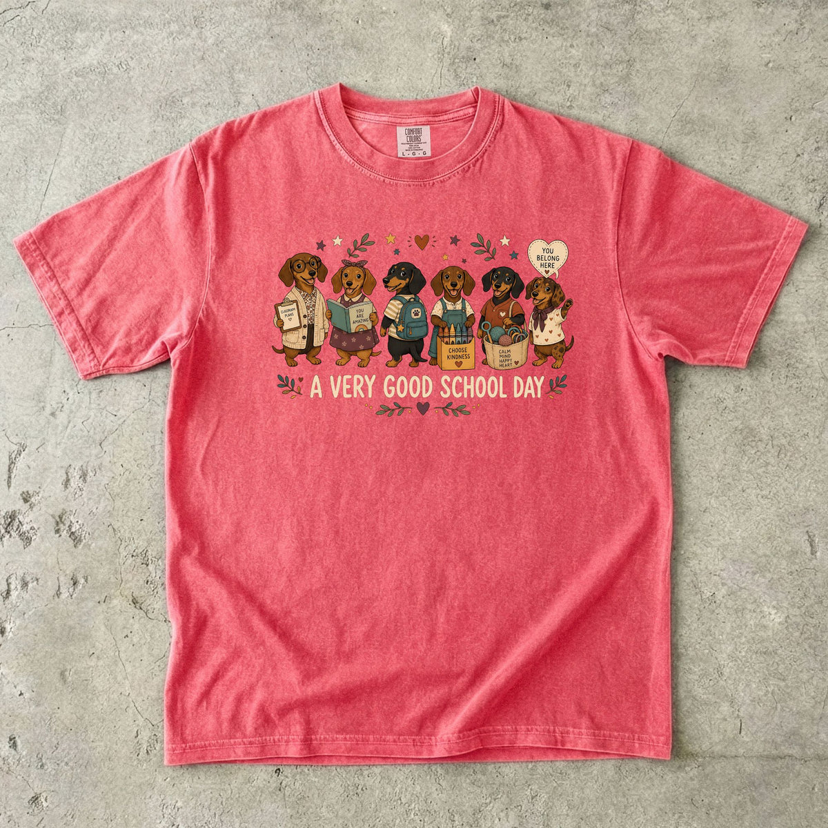 A Very Good School Day Dachshund T-Shirt