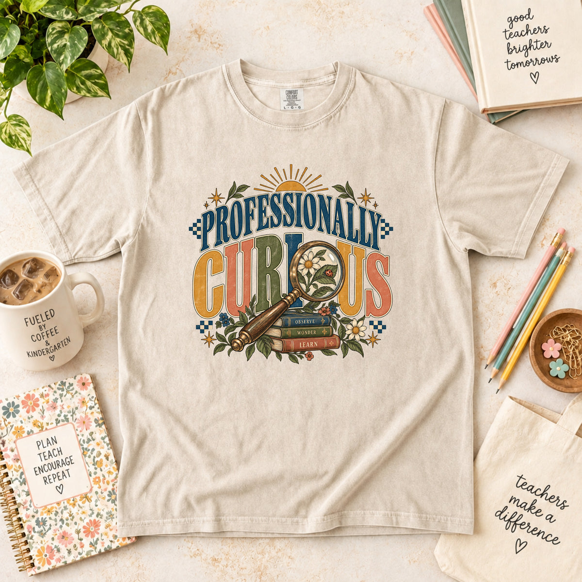 Professionally Curious Science Teacher T-Shirt