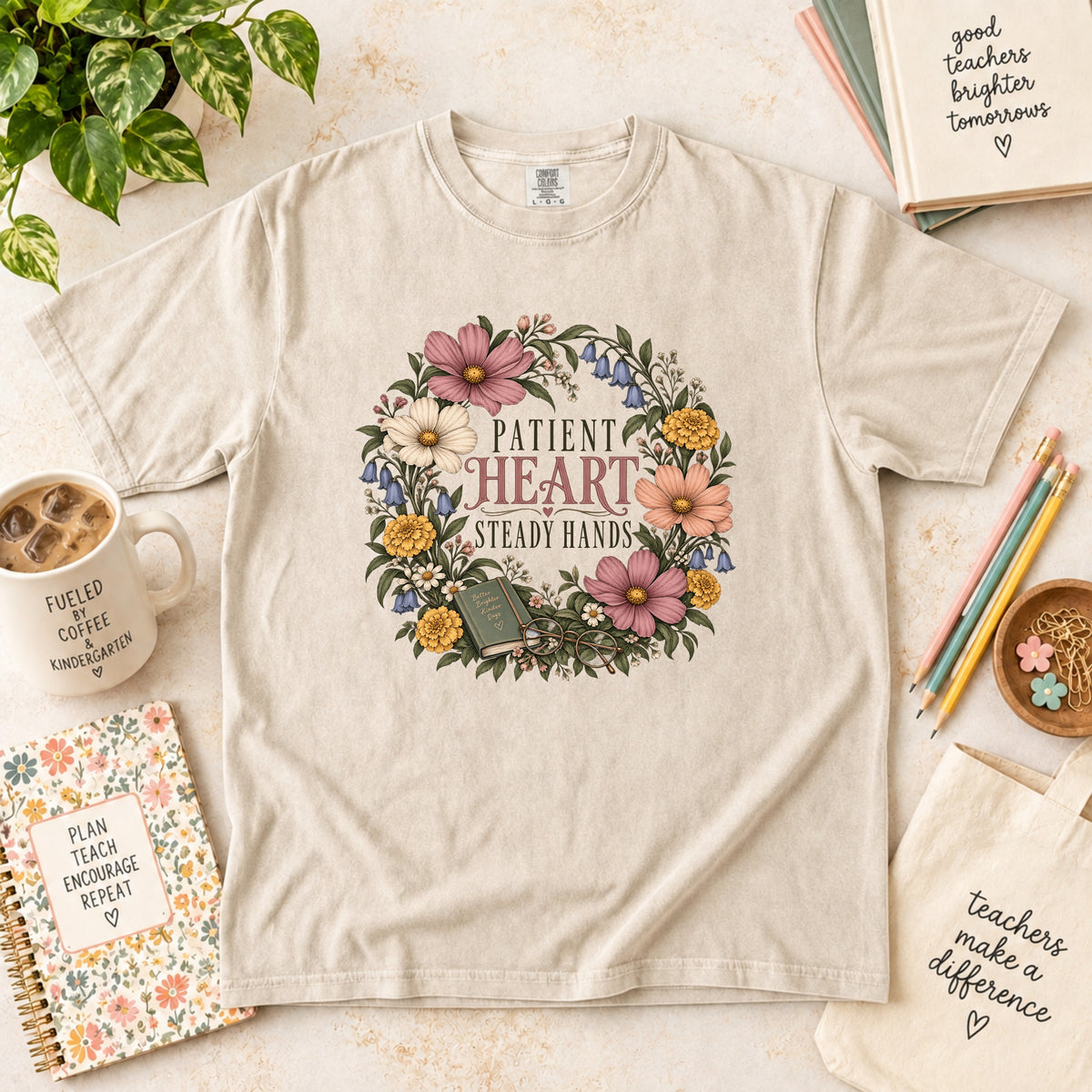 Patient Heart Steady Hands Educator T-Shirt
