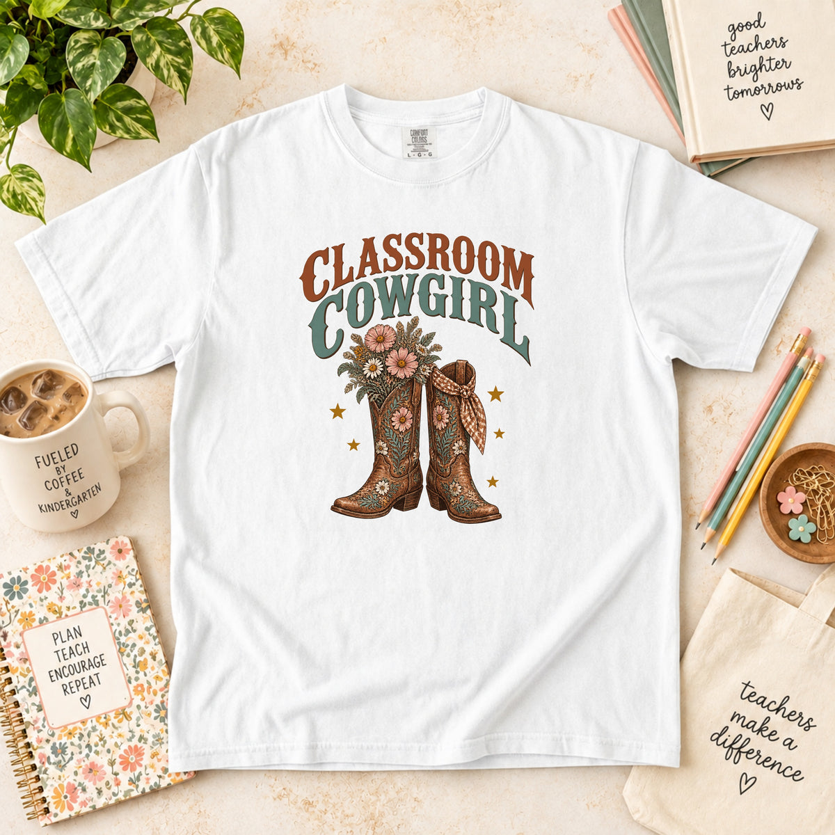 Classroom Cowgirl Teacher T-Shirt
