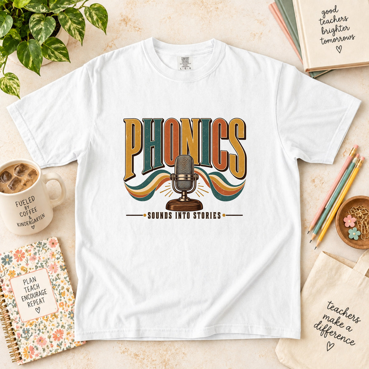 Phonics Sounds Into Stories Reading Teacher T-Shirt
